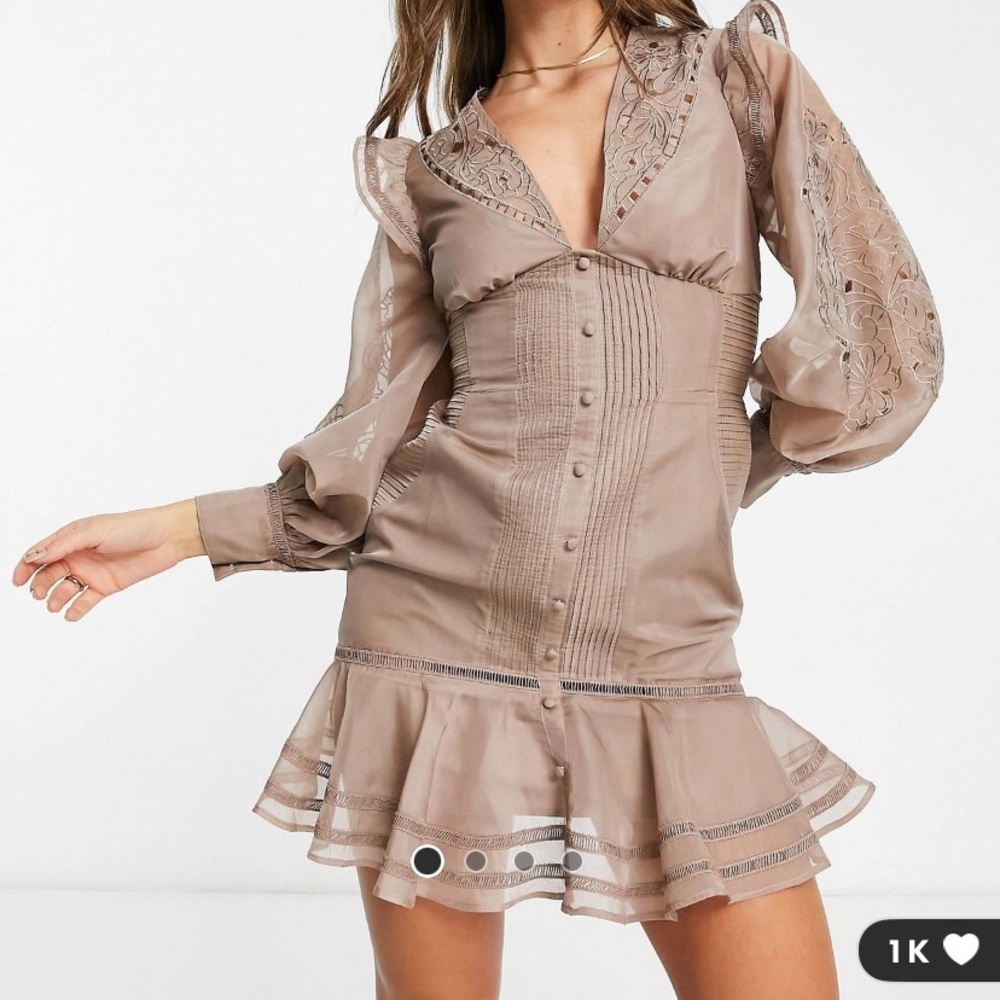 Light brown ASOS mini dress